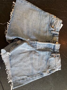 MOTHER Light Blue Denim Jean Shorts